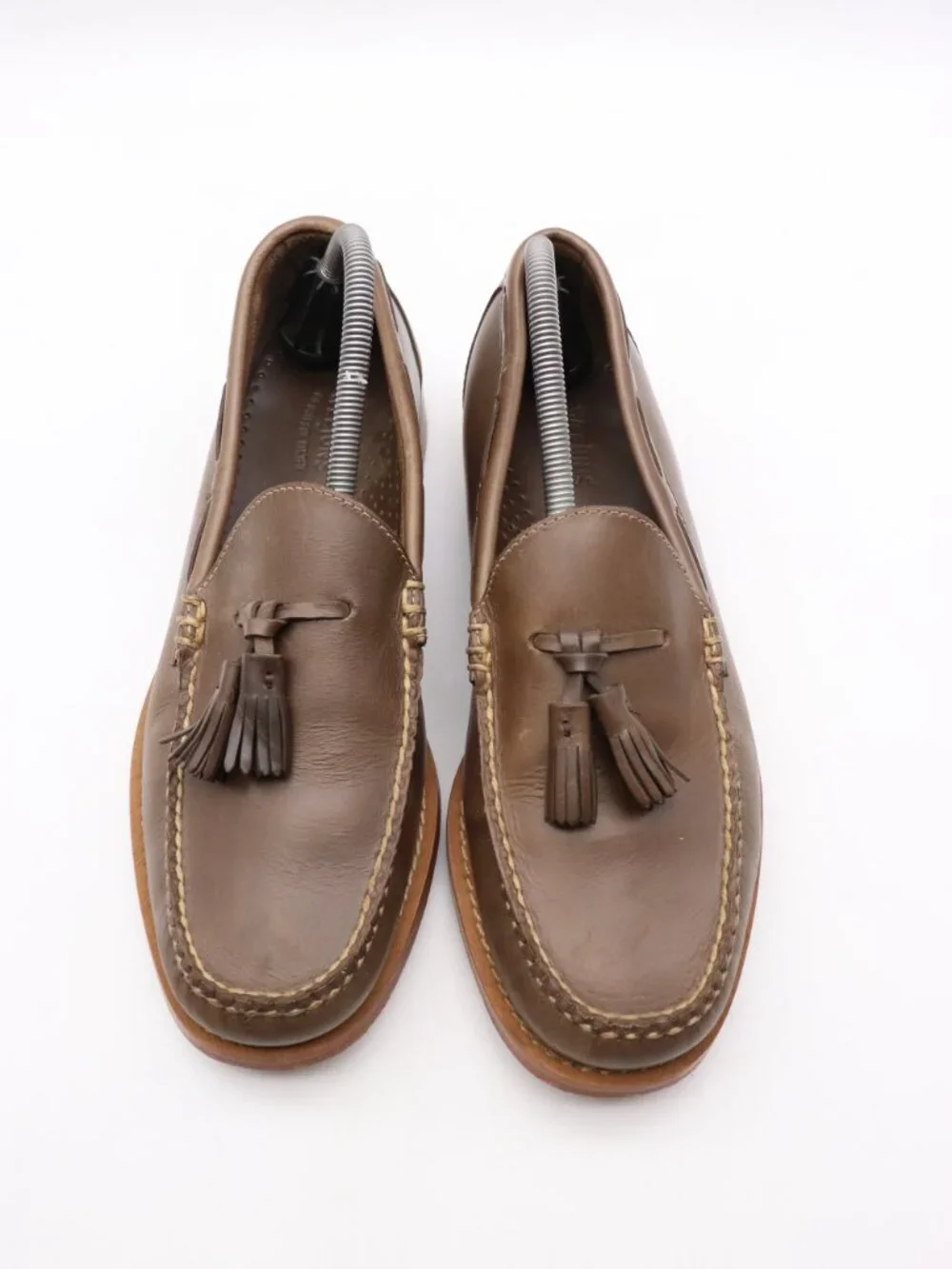 GH Bass Weejuns Tassel Loafers Men's Size 9 D Brown Leather Slip On Shoes_2